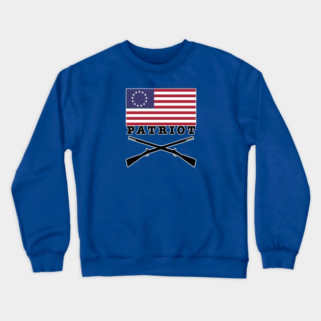 Patriot (Small Print) Crewneck Sweatshirt by Aeriskate